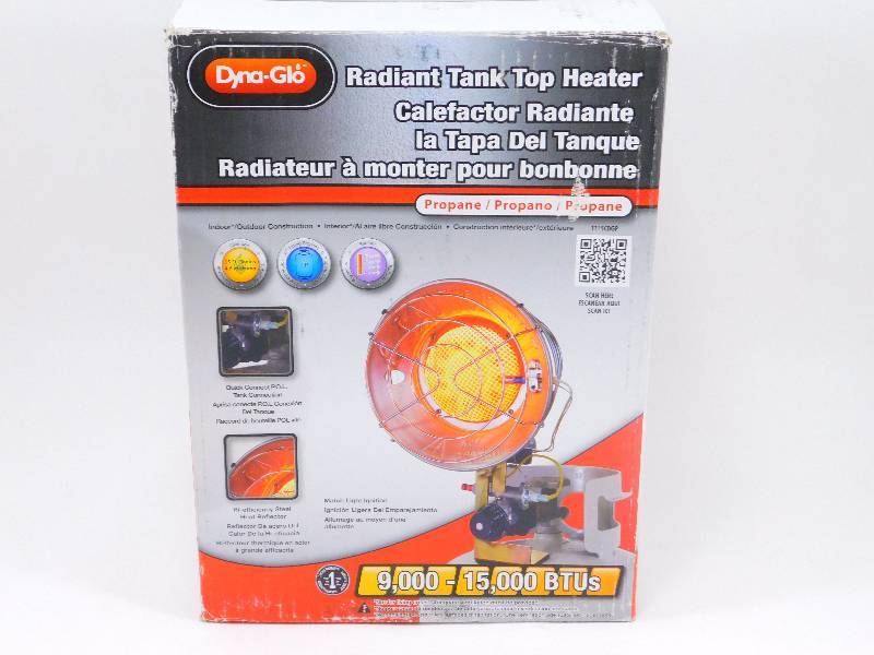 lot 4 image: Dyba-Glo Radiant Tank Top Propane Heater 15,000 BTUs