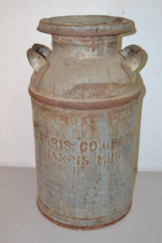 lot 62 image: Harris CO OP Milk Can