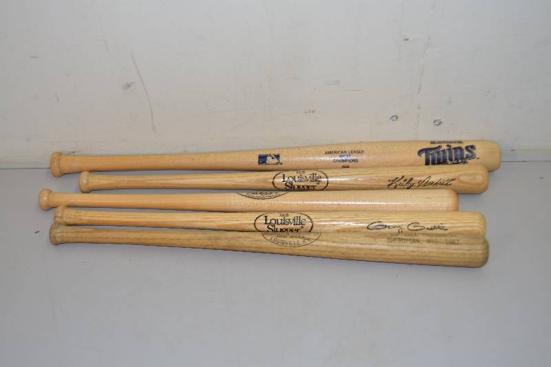 lot 78 image: Twins Memorabilia Bats