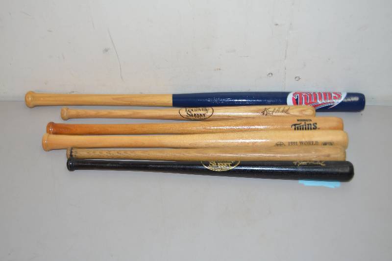 lot 79 image: Twins Memorabilia Bats