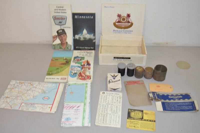 lot 107 image: Vintage road maps and more