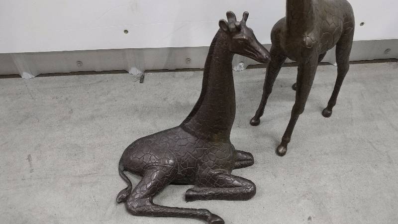 Metal Giraffe Dcor