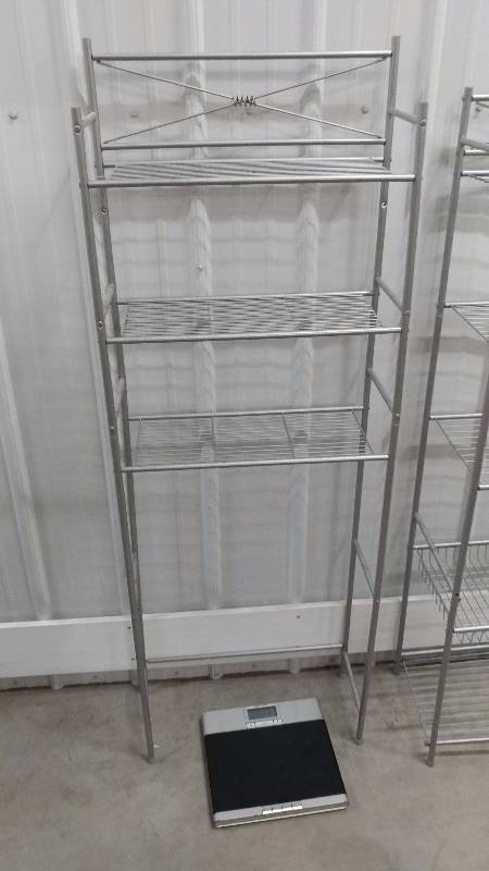 Bathroom Racks and Scale