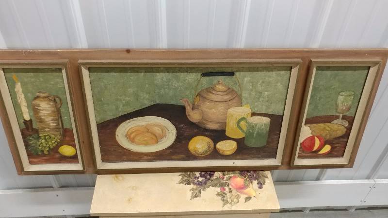 Painting with Bench