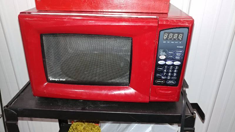 Mirowave and Bread Box
