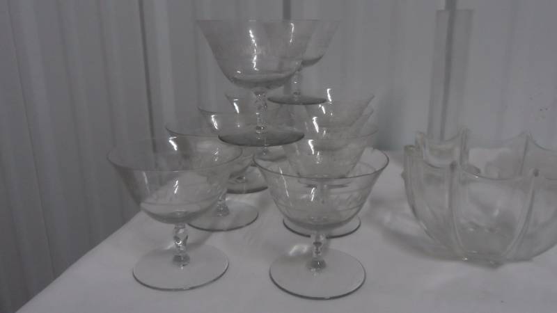 Glass Serving Dishes and Glasses