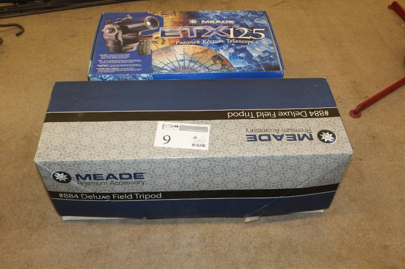 lot 9 image: Meade ETX125 Premier Edition Autostar Telescope w Deluxe Field Tripod