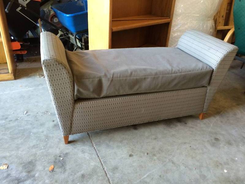 lot 11 image: Retails New $1000 High End David Edwards Fly Collection Low Back Waiting Room Healthcare Upholstered Wing Back Arm Chair Designed by Max Pearson - Nice Condition One Arm Has Wear