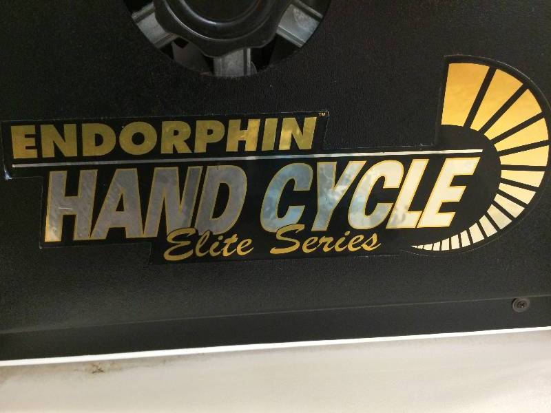 lot 60 image: WOW Retails Used $2000 Endorphin Programmable Hand Cycle Physical Therapy Trainer Elite Series With Stand - Excellent Condtion