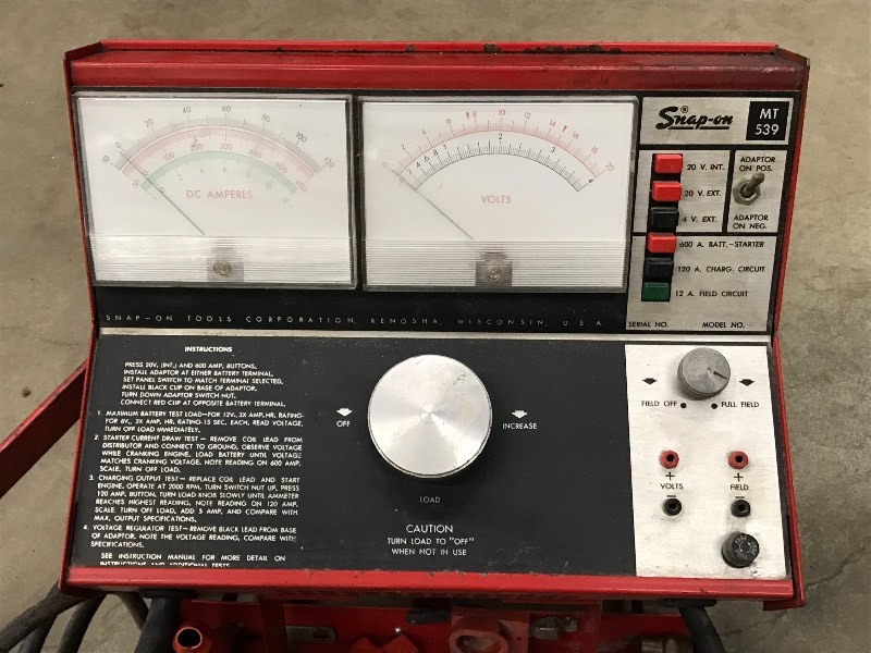 SnapOn DC Amp/Volt Meter Loretto Equipment 327 KBID