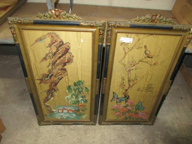 2 vintage pictures and frames