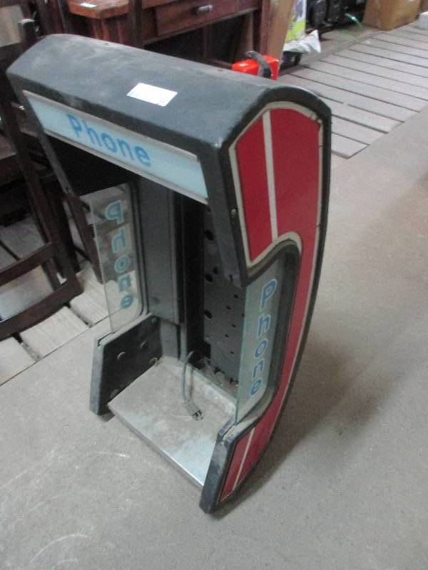 pay phone box and pay phone parts