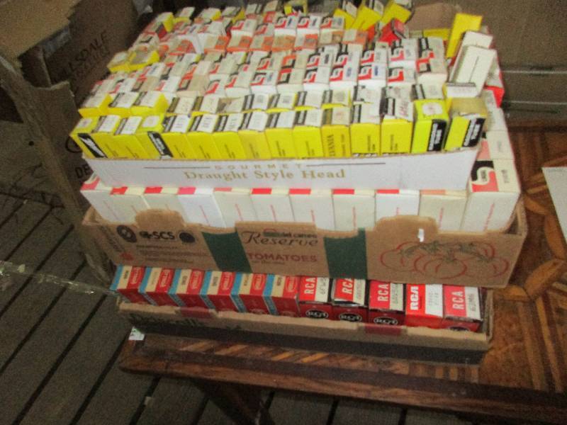 3 boxes of over 300 N.O.S radio TV tubes