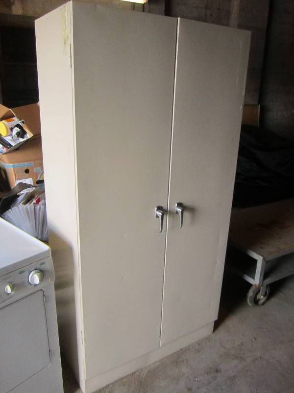 metal cabinet, 3 wide, 6 tall...