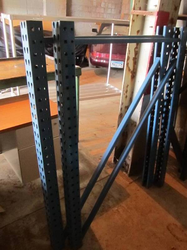 Pallet racking, 2 uprights 55 tall...