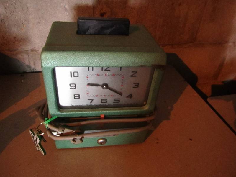 Time clock...