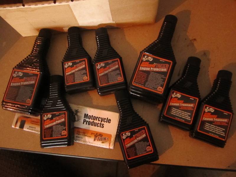 Lot of Lube Guard motorcycle fluids...
