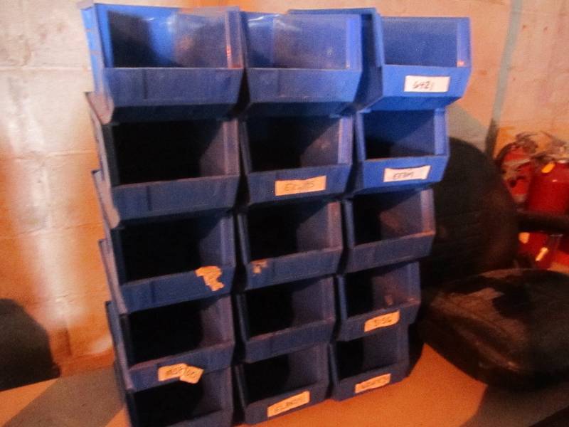Lot of plastic sorting bins...