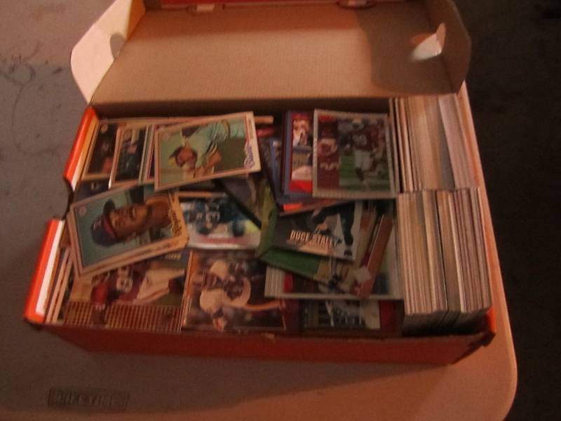 Shoebox filled with sports cards...