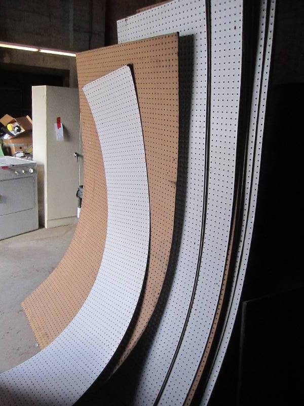Large lot of pegboard, many full si...