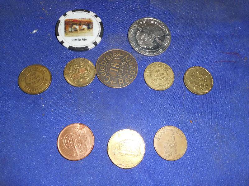 VINTAGE COINS AND TOKENS