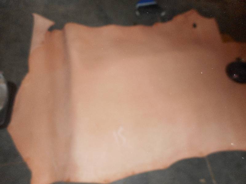 2 LARGE ROLLS OF LEATHER