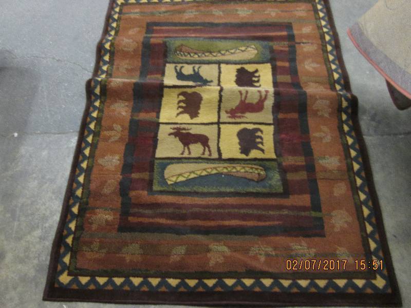 lot 33 image: 4x6 ft Rustic Rug...
