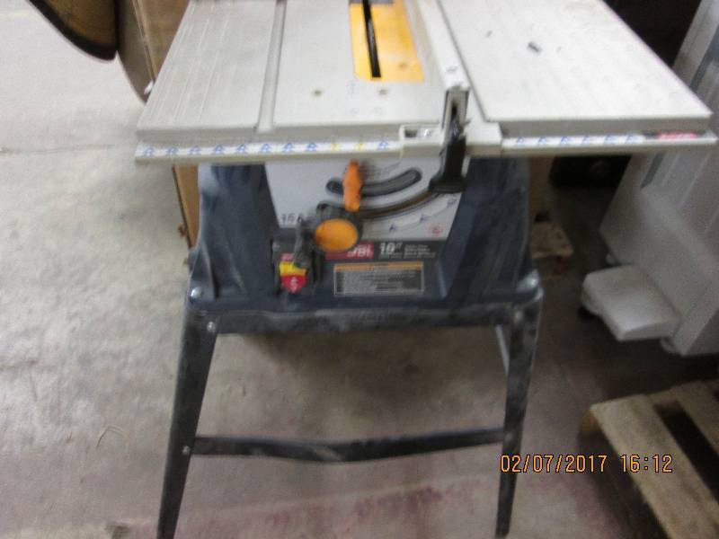 lot 39 image: 10 inch Ryobi Table Saw...