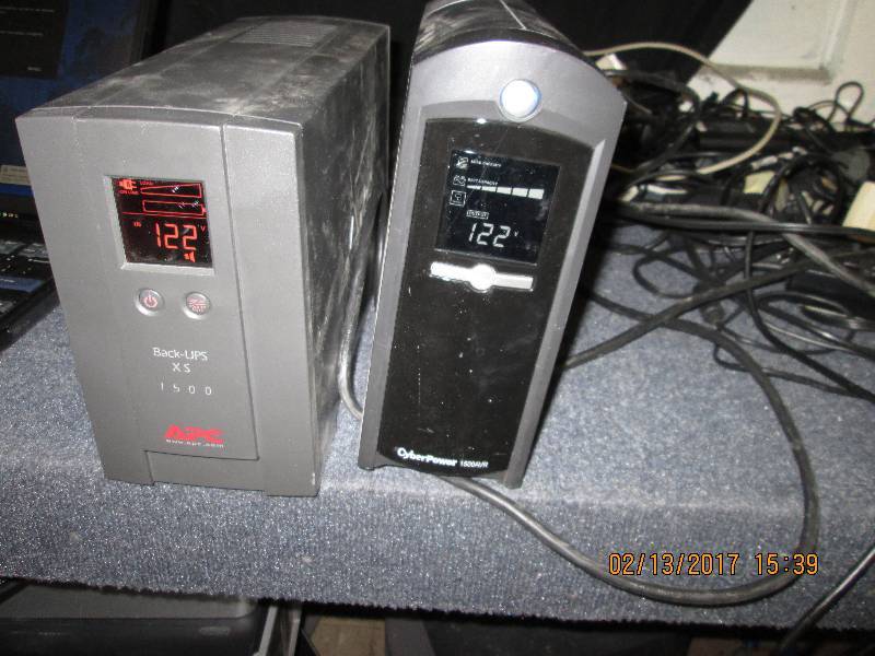lot 64 image: APC Backup UPS, Cyber Power  1500AV...