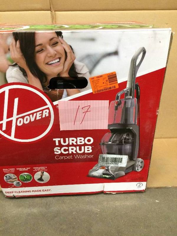 lot 17 image: Hoover Turbo Scrub carpet washer