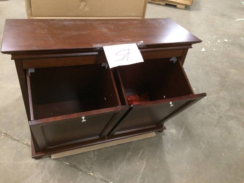lot 57 image: Double Tilt out Hamper