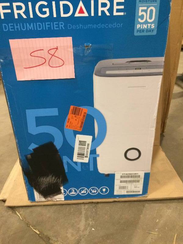 lot 58 image: Frigidaire Dehumidifier 50 Pints