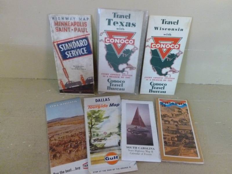 Vintage Road Maps