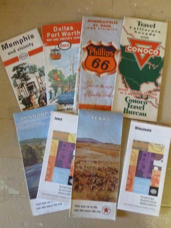 Vintage Road Maps