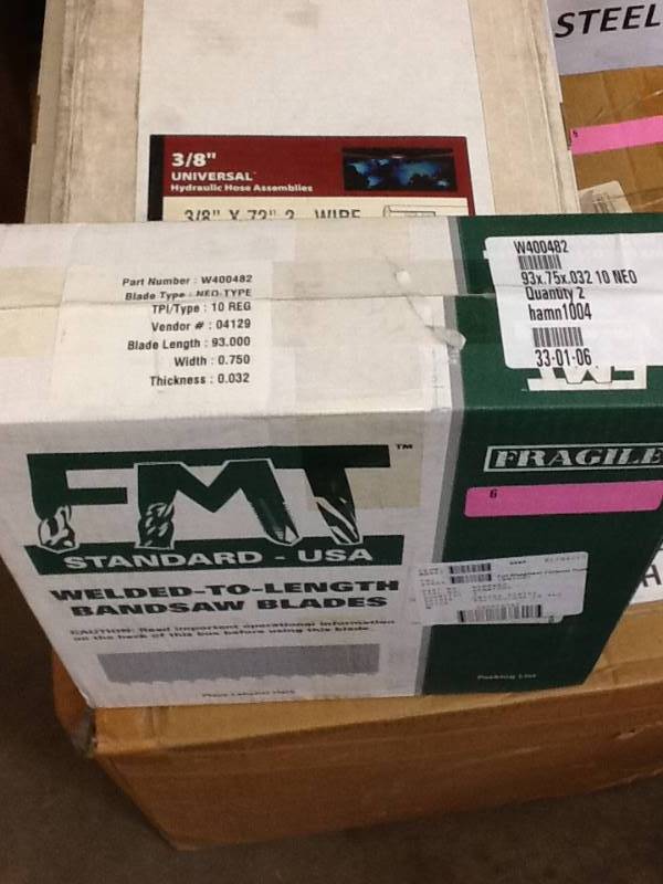 lot 6 image: Bandsaw Blades-2 Blades