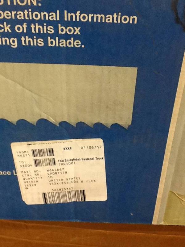lot 7 image: Bandsaw Blades-10 Blades