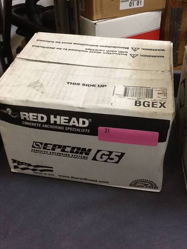 lot 21 image: 22 oz. Cartridge Epcon G5 Anchoring System-6 tubes