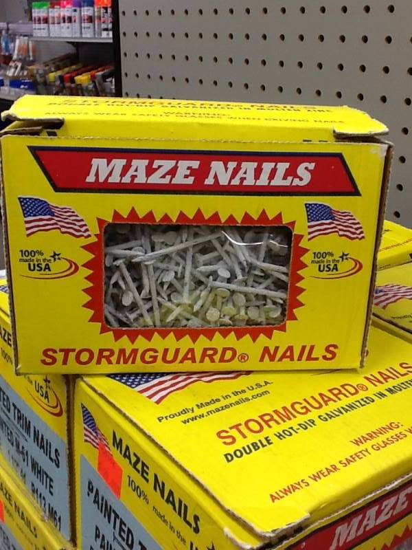 lot 38 image: Painted Trim Nails-3 boxes-5lbs each