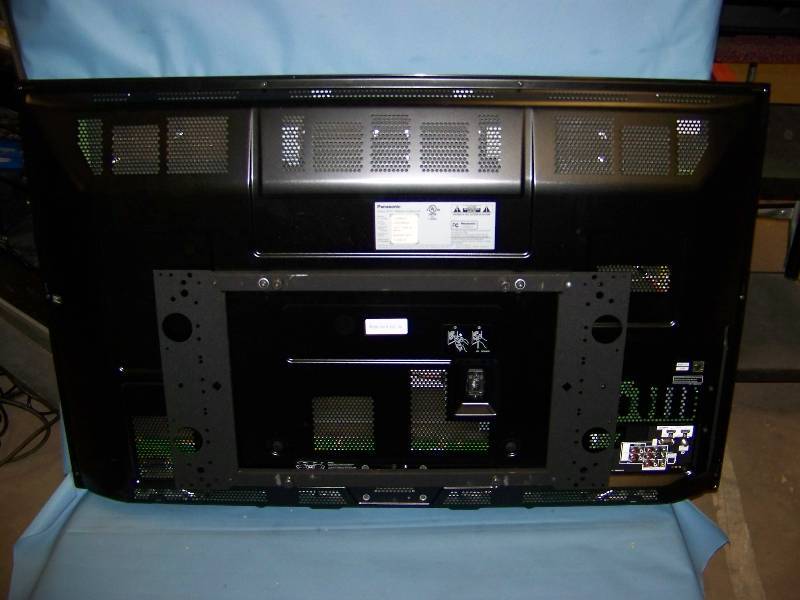 lot 2 image: 50, Panasonic, HDTV  Television with Remote Control, Table Stand and Chief, Wall Mount