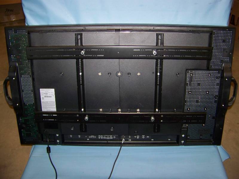 lot 6 image: 52, Sharp, LCD (Liquid Crystal Display), Monitor  Display with Remote Control and heavy-duty Wall Mount