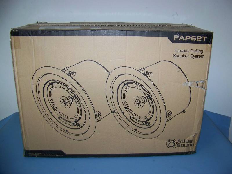 lot 65 image: (1) Atlas Sound LP, 6, 2-Way, In-Ceiling Loudspeaker  Speaker - NEW  NEVER INSTALLED