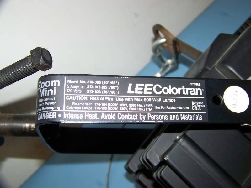 lot 78 image: LEEColortran, Mini Zoom, Stage  Spot Light with Mounting Clamp