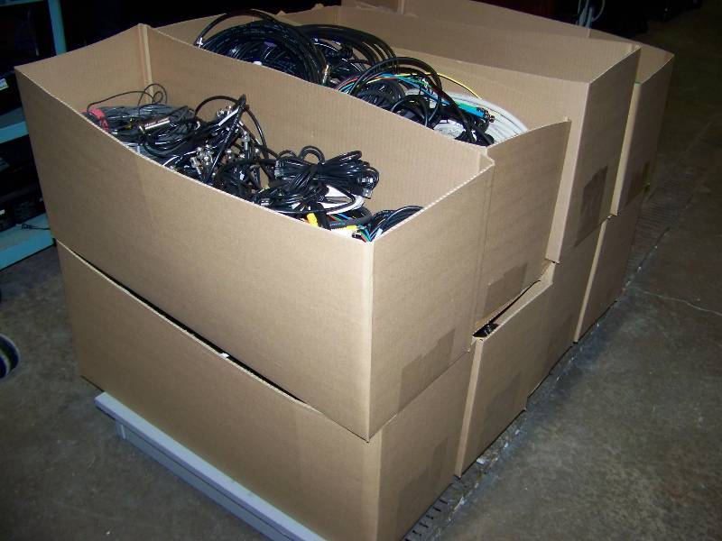 lot 49 image: (8 Boxes) Miscellaneous Audio, Video (AV), Computer and Network Cables