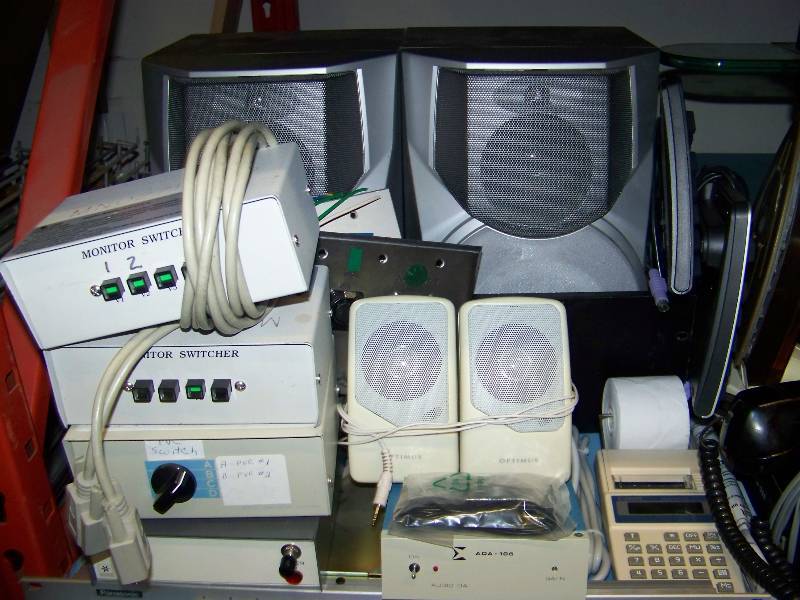 lot 41 image: (8 Wide Shelf - LARGE LOT) Miscellaneous Audio  Video (AV) Items and more