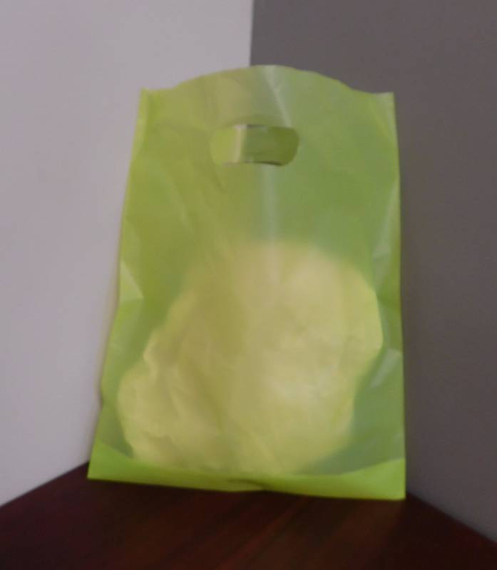 Lime Green Die Cut Handle Bags