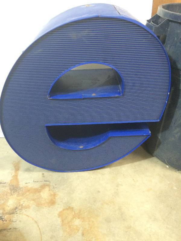 Blue Letter E