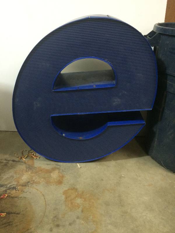 Blue Letter E