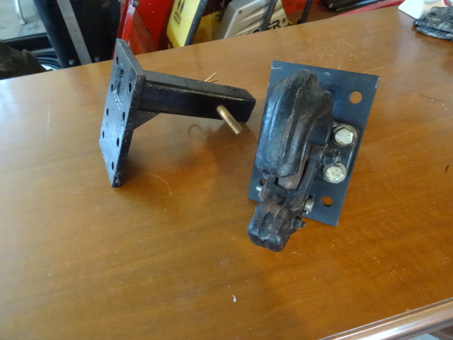 lot 67 image: 2 heavy duty receiver hitches. One ...