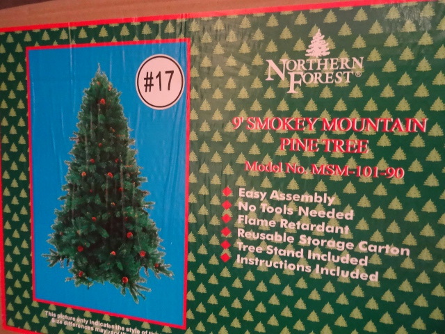 lot 126 image: 9 Smokey Mountain Christmas tree. ...