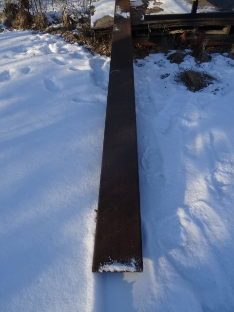 lot 129 image: 12 x 8 steel fork extension....